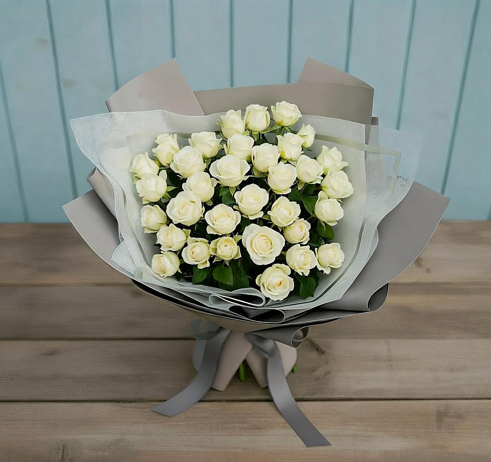 Букет Белоснежная нежность в Каменногорске