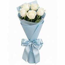 Букет 5 Белых роз Проуд #REPLACE_PRED# Каменногорске