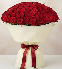 Букет 101 Красная роза Милано в Каменногорске