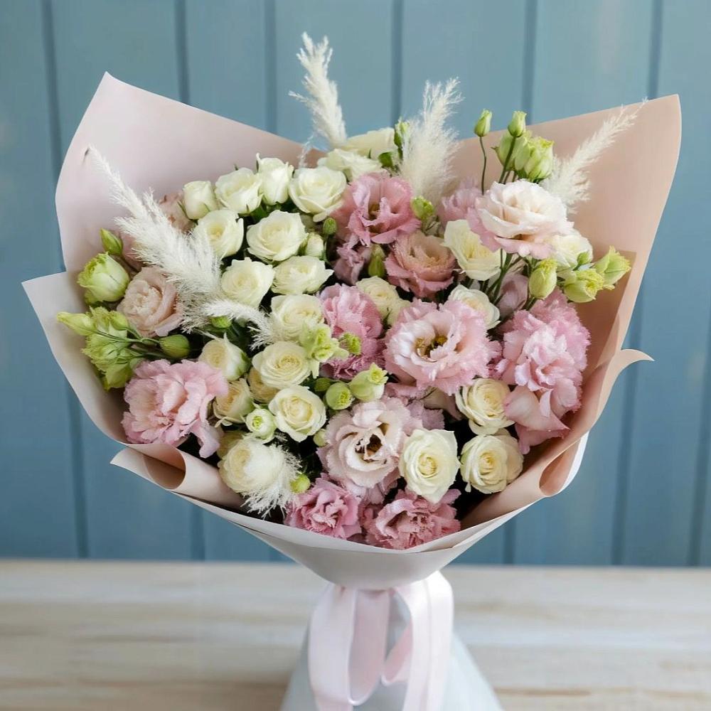 Букет цветов из: Альстромерии и Розы в Каменногорске