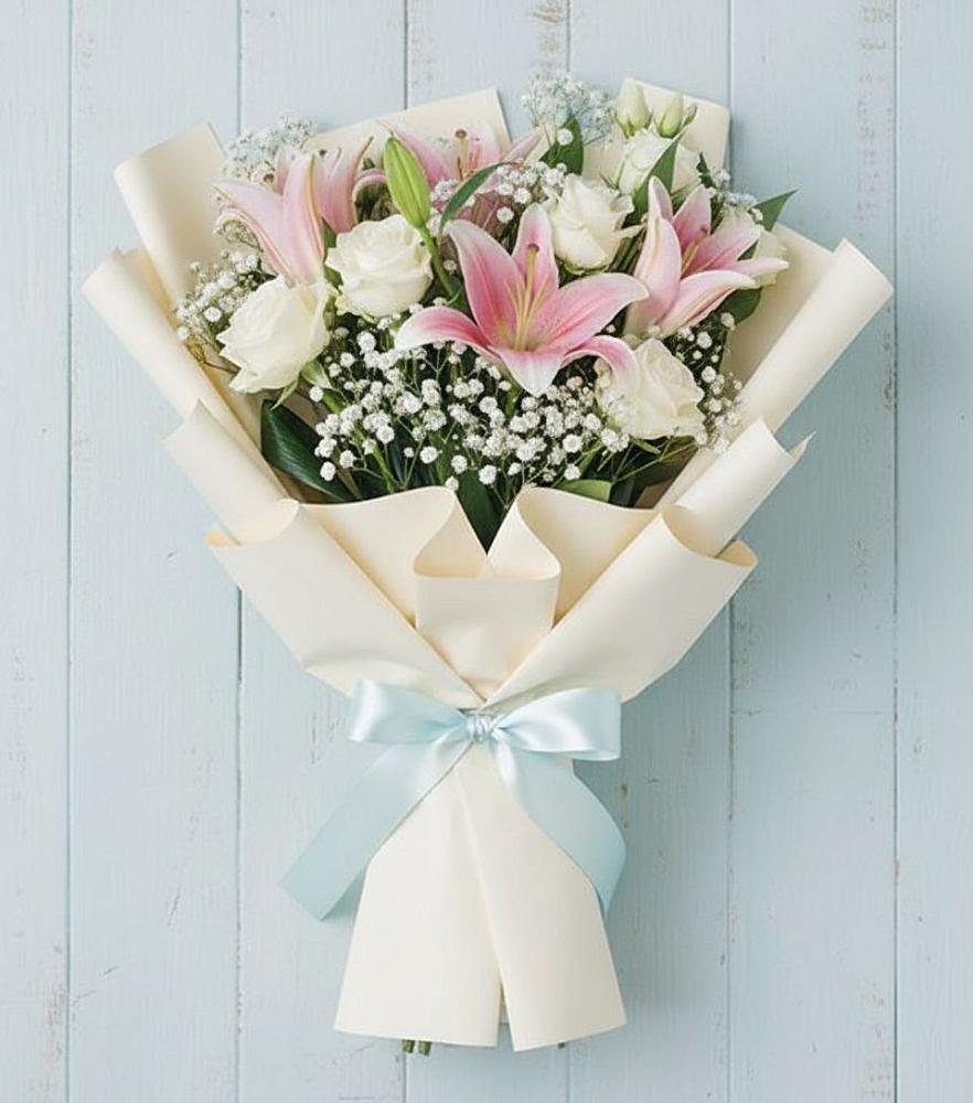 Букет цветов из: Лилии в Каменногорске