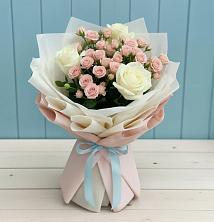 Букет цветов из:  Розы в Каменногорске