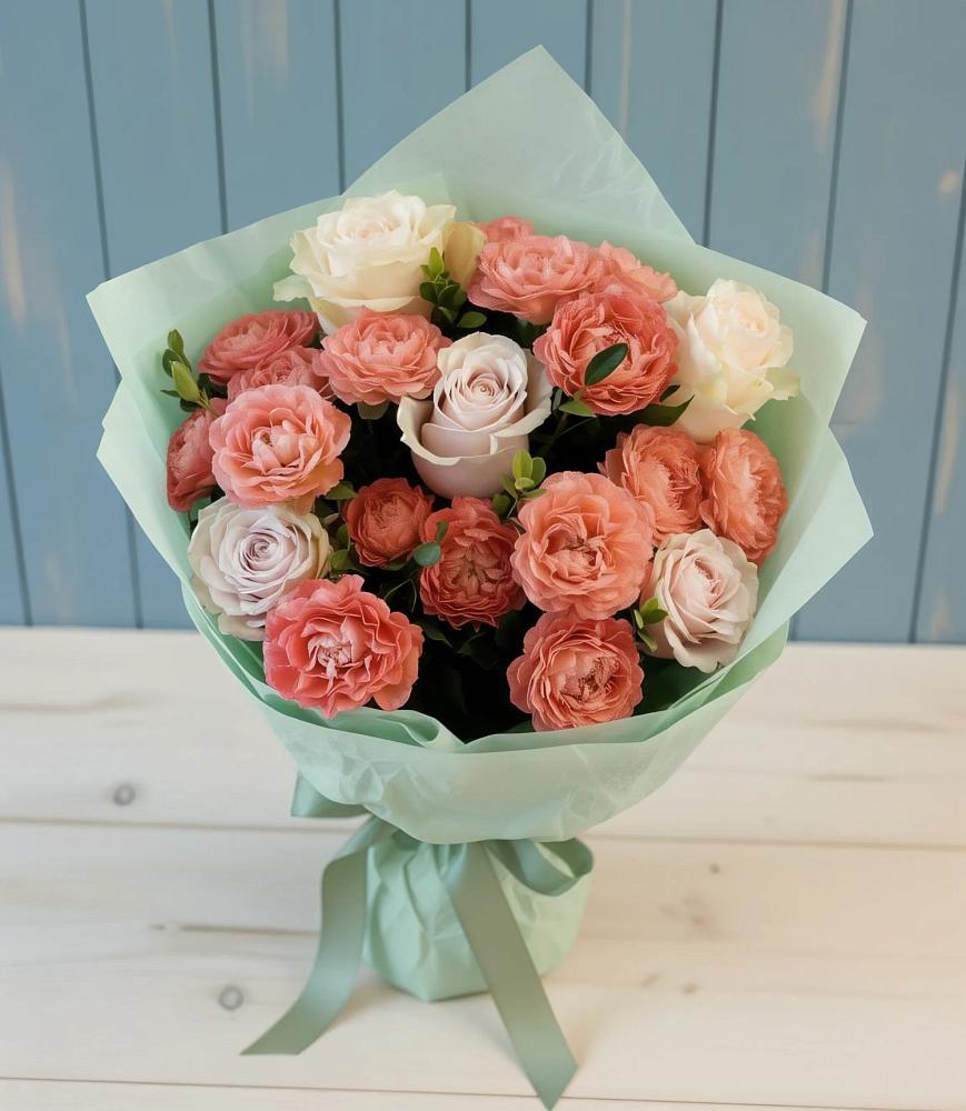 Букет цветов из: Розы в Каменногорске