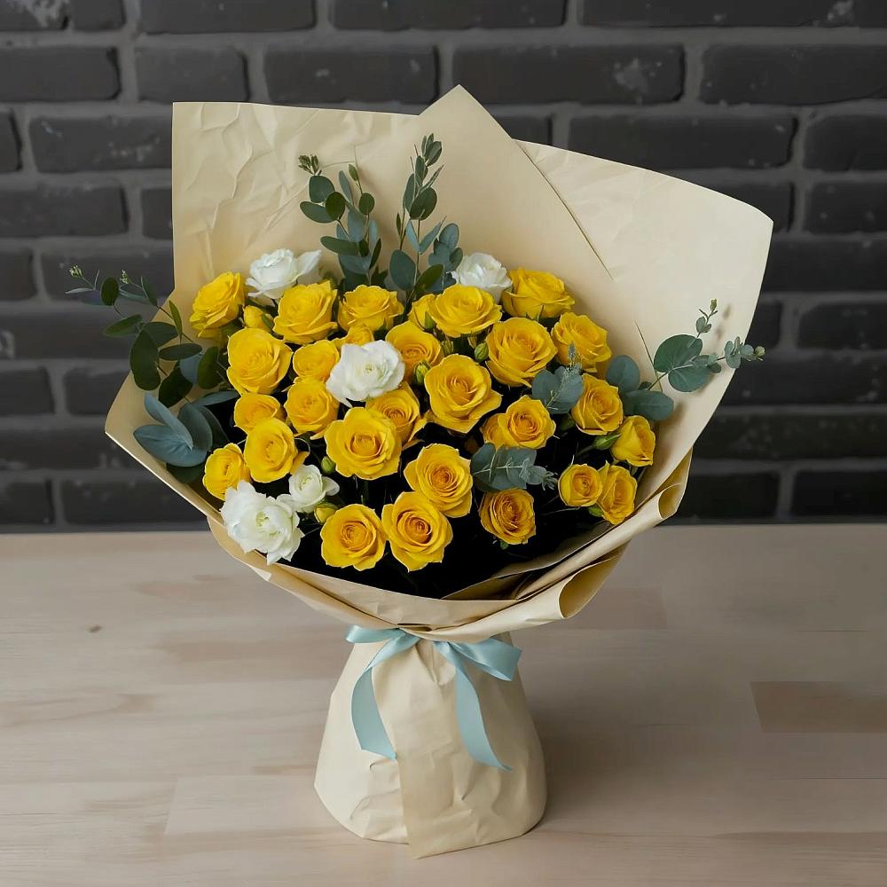 Букет цветов из: Розы в Каменногорске