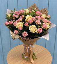 Букет цветов из:  Розы в Каменногорске