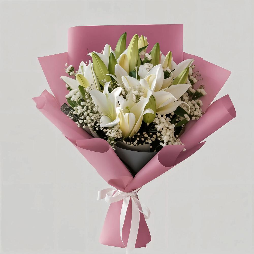 Букет цветов из: Лилии в Каменногорске