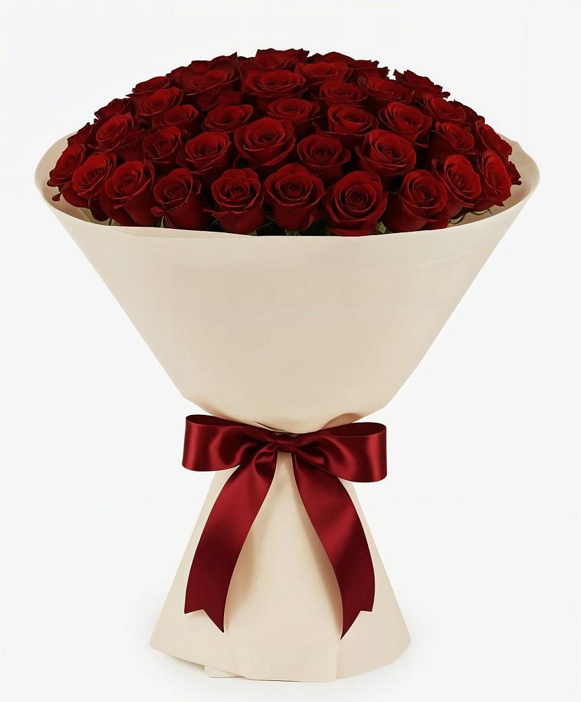 Букет 101 Бордовая роза Блэк Бакарра в Каменногорске